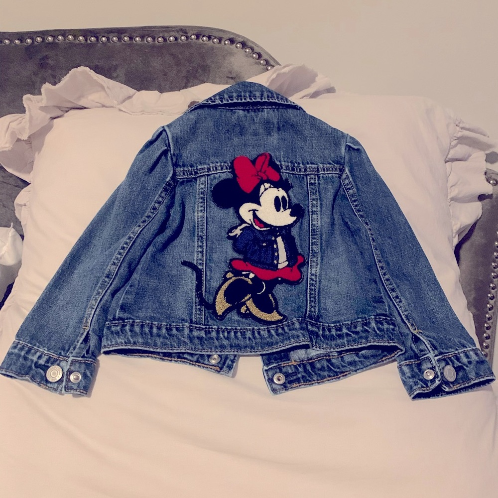 LIKE NEW Gap 3T Disney Minnie Mouse jean jacket EUC